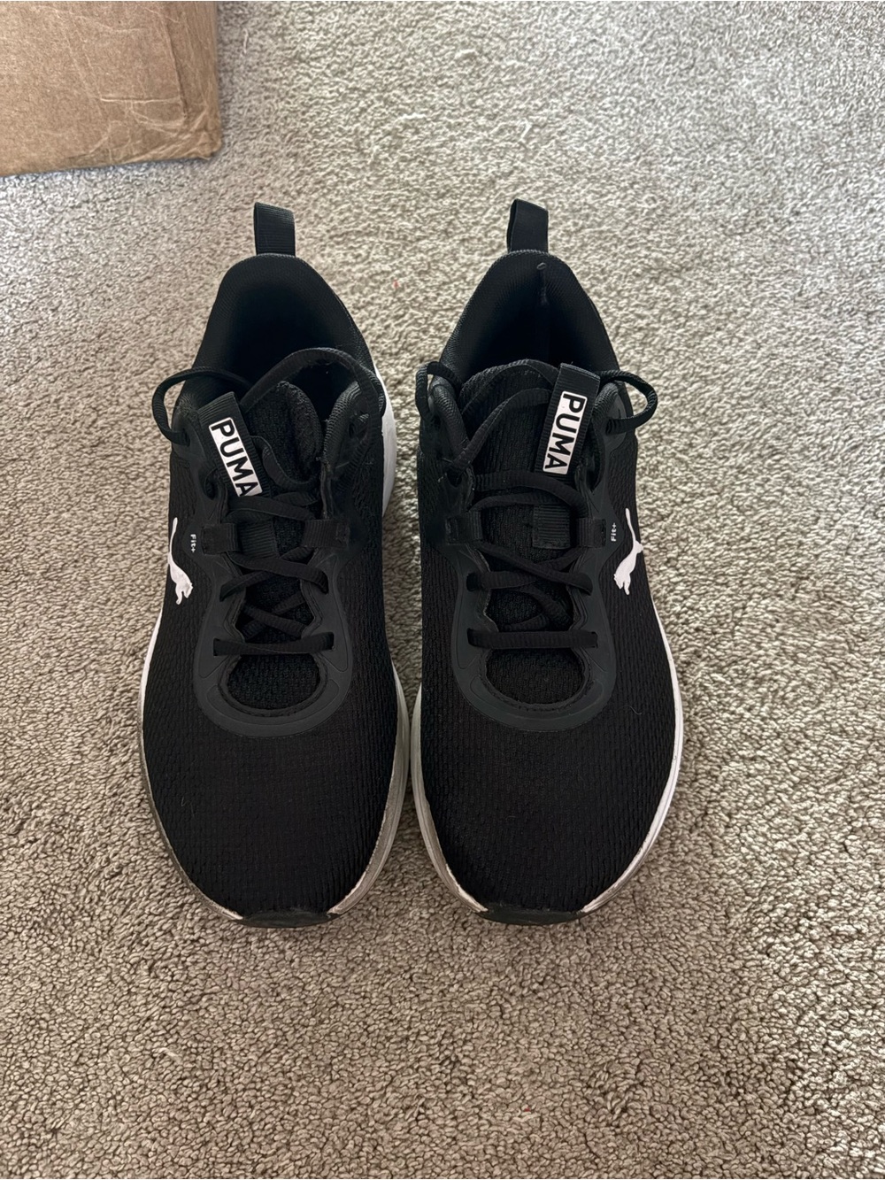 Puma Black and White Women's Low-Profile Sneakers